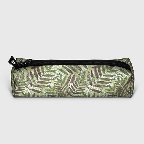 Пенал Зелёные и Белые Листья Джунглей / 3D-принт – фото 3