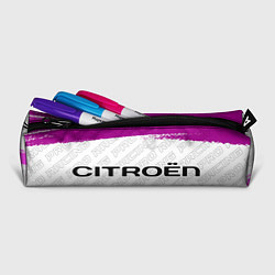 Пенал для ручек Citroen pro racing: надпись и символ, цвет: 3D-принт — фото 2