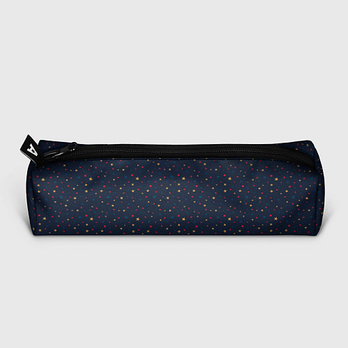 Пенал Золотые, красные, синие звезды на темно синем / 3D-принт – фото 3