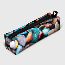 Пенал для ручек Камни разноцветные, цвет: 3D-принт