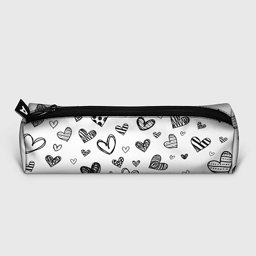 Пенал Сердца нарисованные карандашом / 3D-принт – фото 3