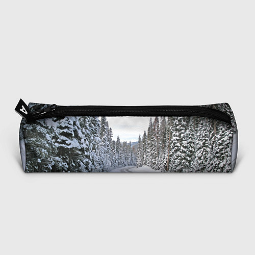 Пенал BMW - зимняя дорога через лес / 3D-принт – фото 3