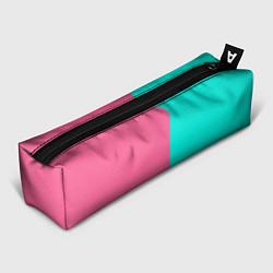 Пенал для ручек Розово бирюзовый, цвет: 3D-принт