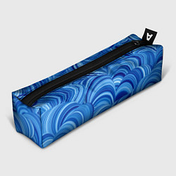 Пенал для ручек Дуговой шлейф - синий паттерн, цвет: 3D-принт