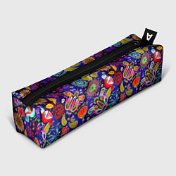 Пенал для ручек Multicolored floral patterns, цвет: 3D-принт