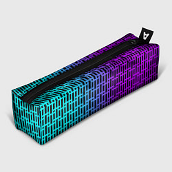 Пенал для ручек Неоновая клетка, цвет: 3D-принт