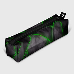 Пенал Stripes Abstract green