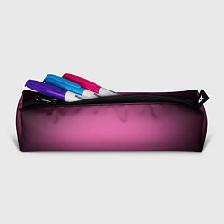 Пенал для ручек Розовый фон с черной виньеткой, цвет: 3D-принт — фото 2