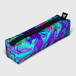Пенал для ручек Неоновые краски разводы, цвет: 3D-принт