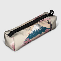 Пенал для ручек Японский пейзаж: цветение сакуры у горы Фудзияма, цвет: 3D-принт