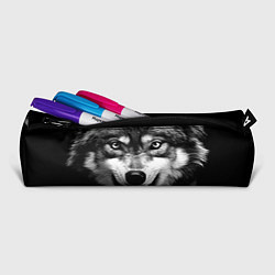 Пенал для ручек Агрессивный атакующий волк, цвет: 3D-принт — фото 2