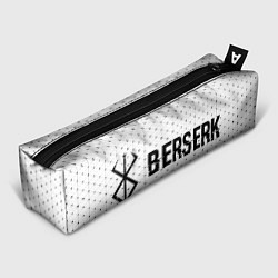 Пенал для ручек Berserk glitch на светлом фоне: надпись и символ, цвет: 3D-принт