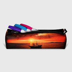 Пенал для ручек Яхта в вечернем море, цвет: 3D-принт — фото 2