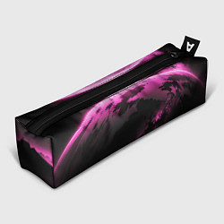 Пенал для ручек Сай фай пейзаж в черно розовых тонах, цвет: 3D-принт