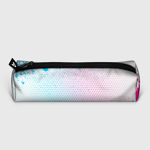 Пенал Mercedes neon gradient style: надпись и символ / 3D-принт – фото 3