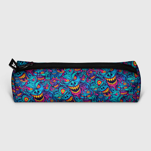 Пенал Неоновые монстры - graffiti art style pattern / 3D-принт – фото 3