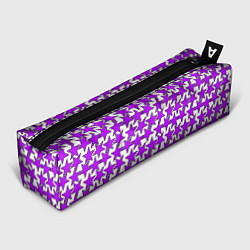 Пенал для ручек Ретро звёзды фиолетовые, цвет: 3D-принт