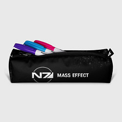 Пенал для ручек Mass Effect glitch на темном фоне: надпись и симво, цвет: 3D-принт — фото 2