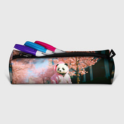Пенал для ручек Милая панда в пуховике, цвет: 3D-принт — фото 2
