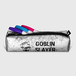 Пенал для ручек Goblin Slayer glitch на светлом фоне: надпись и си, цвет: 3D-принт — фото 2