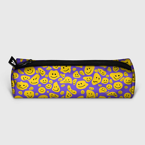 Пенал Расплывшийся смайлик на фиолетовом / 3D-принт – фото 3