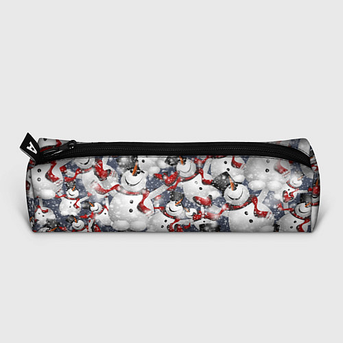 Пенал Зимний паттерн со снеговиками / 3D-принт – фото 3
