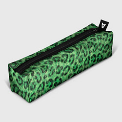 Пенал Зелёный леопард паттерн