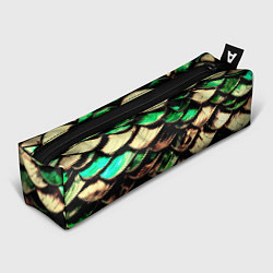 Пенал для ручек Чешуя зеленого дракона, цвет: 3D-принт