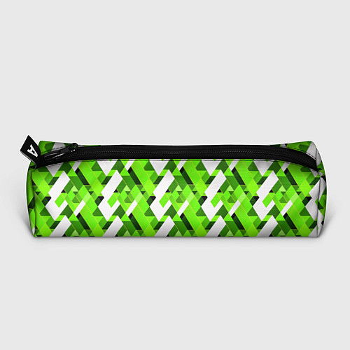 Пенал Зелёные и белые фигуры / 3D-принт – фото 3