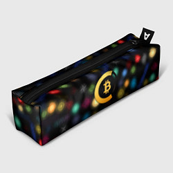 Пенал для ручек Bitcoin logo criptomoney, цвет: 3D-принт