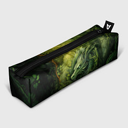 Пенал для ручек Зеленый лесной дракон 2024, цвет: 3D-принт