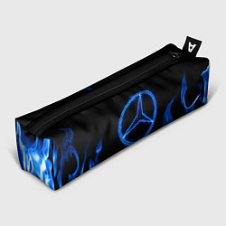 Пенал для ручек Mercedes-benz blue neon, цвет: 3D-принт