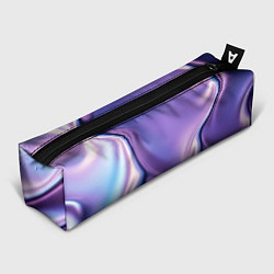 Пенал для ручек Голография - изгибающийся металлический фиолетовый, цвет: 3D-принт