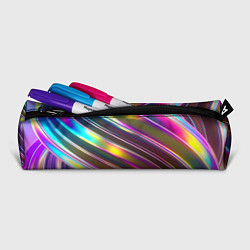 Пенал для ручек Неоновый скрученный металл разноцветный, цвет: 3D-принт — фото 2