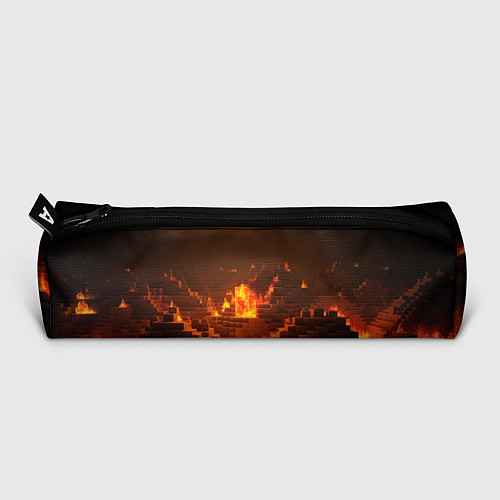 Пенал Огненный minecraft логотип / 3D-принт – фото 3