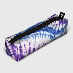 Пенал для ручек Сине-фиолетовый узор тай дай, цвет: 3D-принт