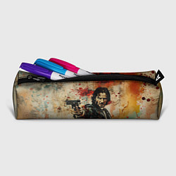 Пенал для ручек Джон Уик с пистолетом в стиле гранж, цвет: 3D-принт — фото 2