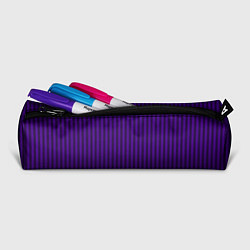 Пенал для ручек Яркий фиолетовый в полоску, цвет: 3D-принт — фото 2