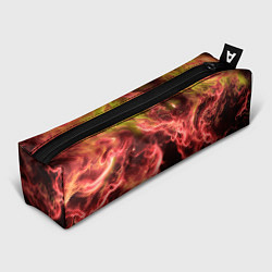Пенал для ручек Адское пламя инферно - inferno flame, цвет: 3D-принт