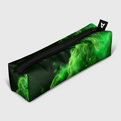 Пенал для ручек Зелёный густой дым - inferno green, цвет: 3D-принт