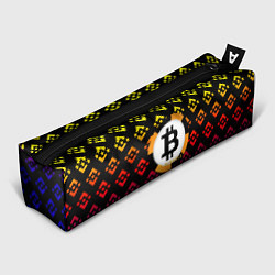 Пенал для ручек Bitcoin binance, цвет: 3D-принт