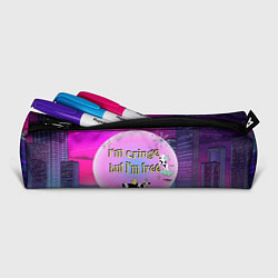 Пенал для ручек Кринж свобода на белом фоне, цвет: 3D-принт — фото 2