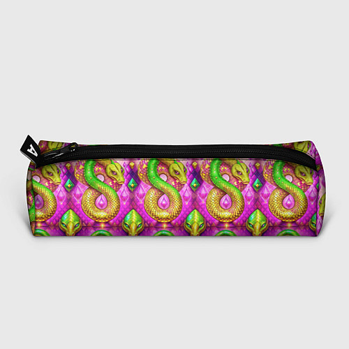Пенал Желто-зеленые змеи паттерн / 3D-принт – фото 3