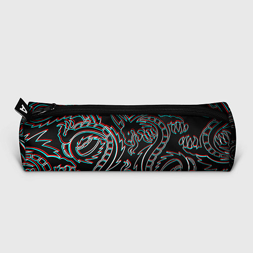 Пенал Драконы глитч киберпанк / 3D-принт – фото 3