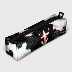 Пенал для ручек Doom hexagon glitch color, цвет: 3D-принт