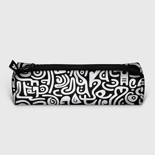Пенал Современный черно белый паттерн / 3D-принт – фото 3