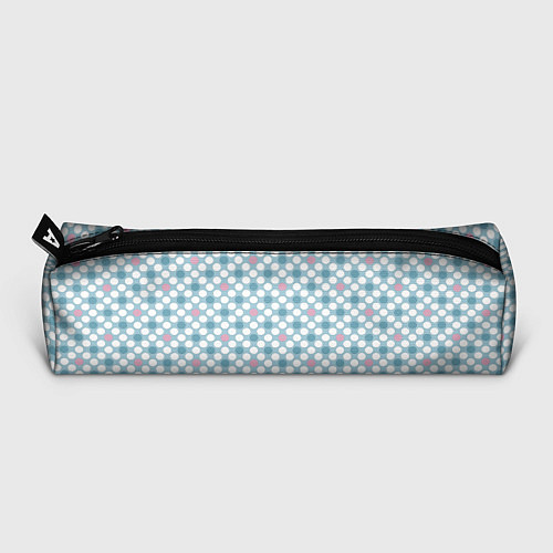 Пенал Белый голубой горошек / 3D-принт – фото 3