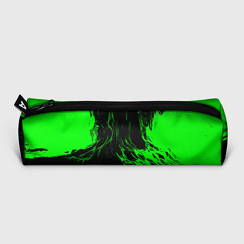 Пенал Зелёная энергия на чёрном фоне / 3D-принт – фото 3