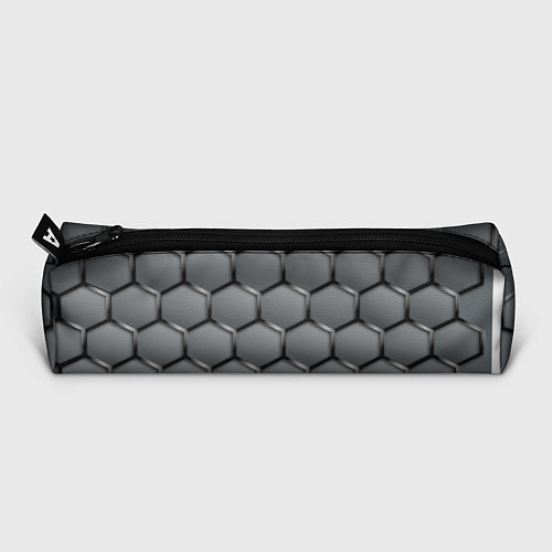 Пенал Стальные шестигранники на сером фоне / 3D-принт – фото 3