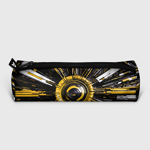 Пенал Чёрно-жёлтая сфера киберпанк / 3D-принт – фото 3